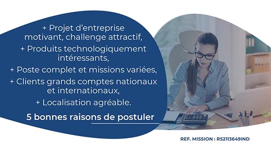 visuel offre d'emploi Quasar Concept au sein de WAE Group